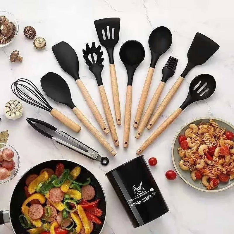 MasterChef Silicone Pro – Kit de Utensílios Completo (12 Peças)